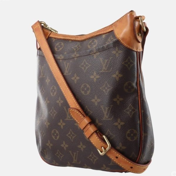 LOUIS VUITTON  MONOGRAM CANVAS ODEON PM BAG BROWN 29CM