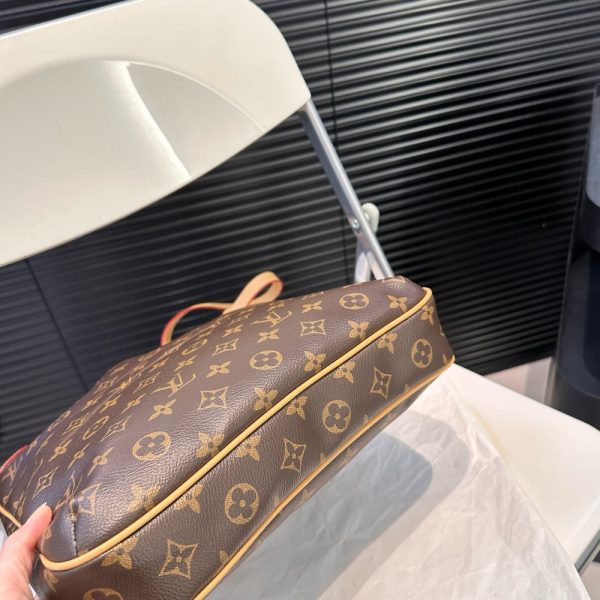 LOUIS VUITTON  MONOGRAM CANVAS ODEON PM BAG BROWN 29CM