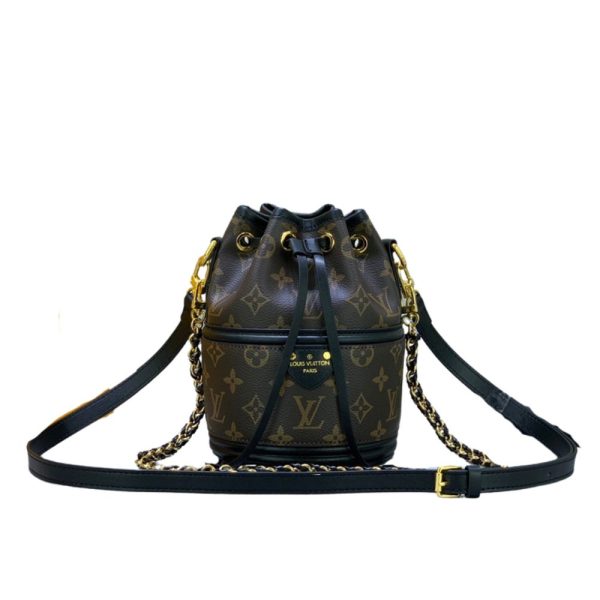 LOUIS VUITTON BUCKET MONOGRAM BAG BROWN 20CM