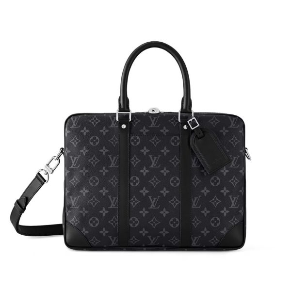 LOUIS VUITTON PORTE DOCUMENTS VOYAGE MONOGRAM BLACK 37CM M46457