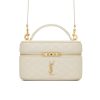 SAINT LAURENT GABY VANITY BAG IN LAMBSKIN BLANC VINTAGE 18CM 7667311EL079207