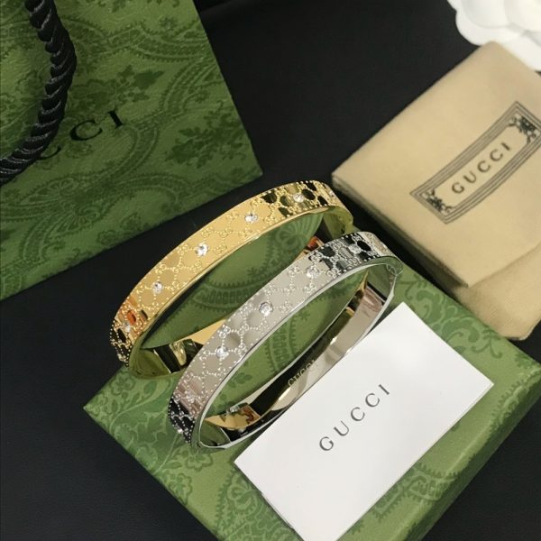 GUCCI CUFF BRACELET SILVER 8MM