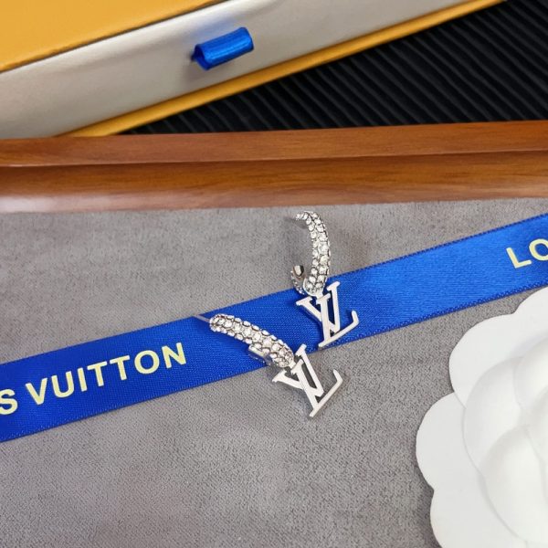 LOUIS VUITTON LV ICONIC EARRINGS SILVER M02276