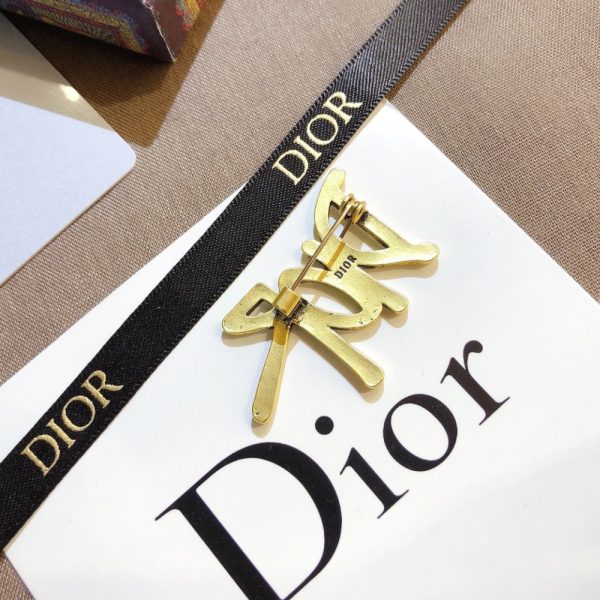 DIOR DIOR BROOCH GOLD