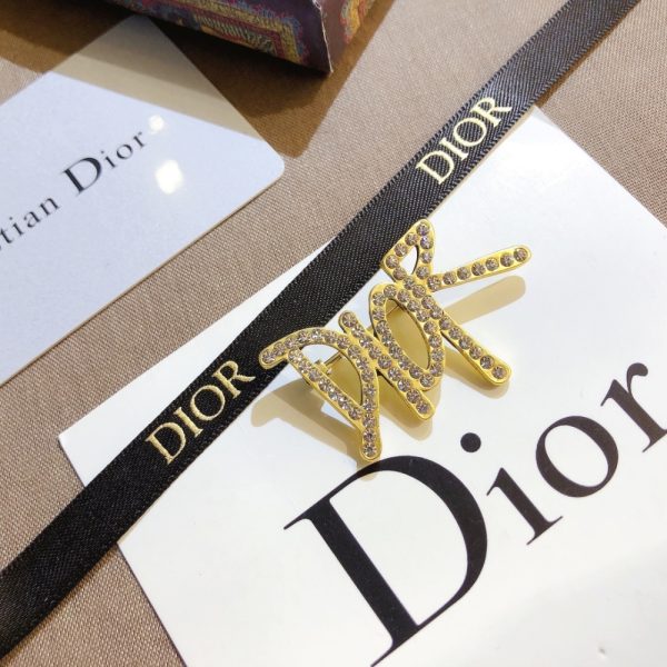 DIOR DIOR BROOCH GOLD