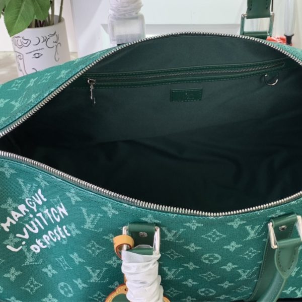 LOUIS VUITTON KEEPALL BANDOULIÈRE 50 GREEN 50CM