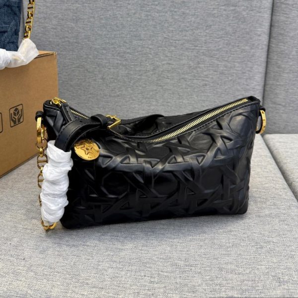 DIOR DIORSTAR HOBO BAG WITH CHAIN BLACK 22CM