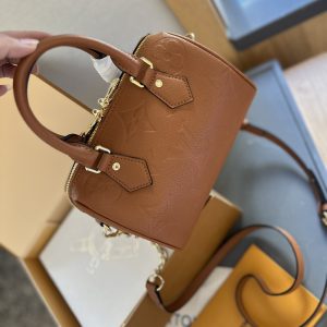 LOUIS VUITTON SPEEDY BANDOULIÈRE 20 COGNAC BROWN 20CM