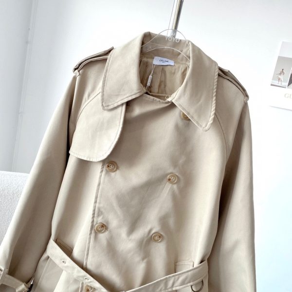 CELINE WILTERN TRENCH COAT IN COTTON GABARDINE BEIGE 2M96A777S 01TC