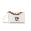 LOUIS VUITTON TWIST CROSSBODY BAGS WHITE RAINBOW 23CM