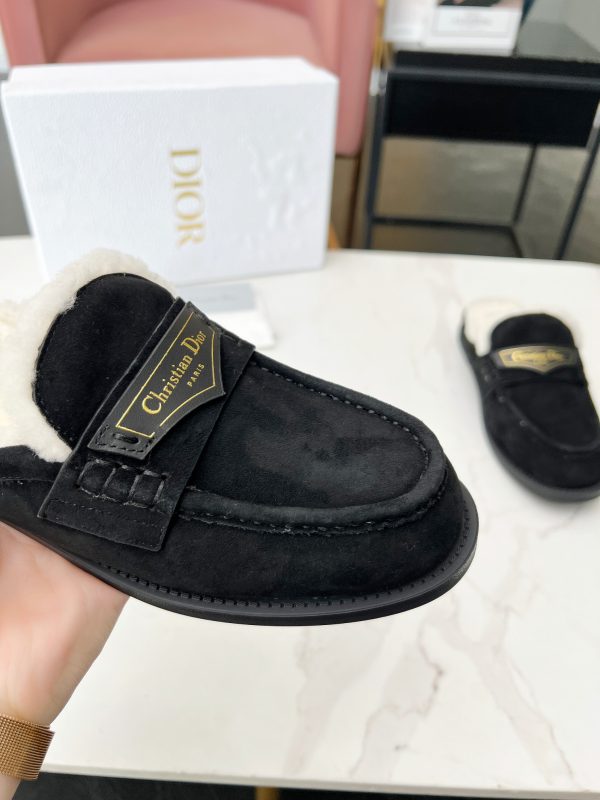 DIOR BOY MULE SUEDE GOATSKIN BLACK KDB922SKU S900