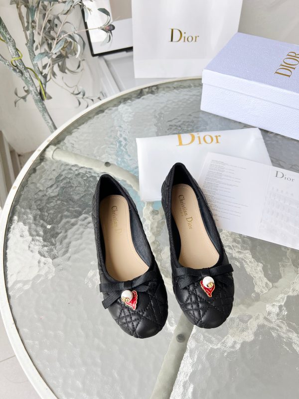 DIOR DIORAMOUR BALLET FLAT BLACK KDB918CQC S900