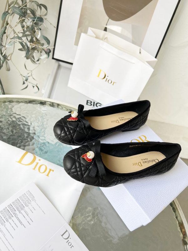 DIOR DIORAMOUR BALLET FLAT BLACK KDB918CQC S900