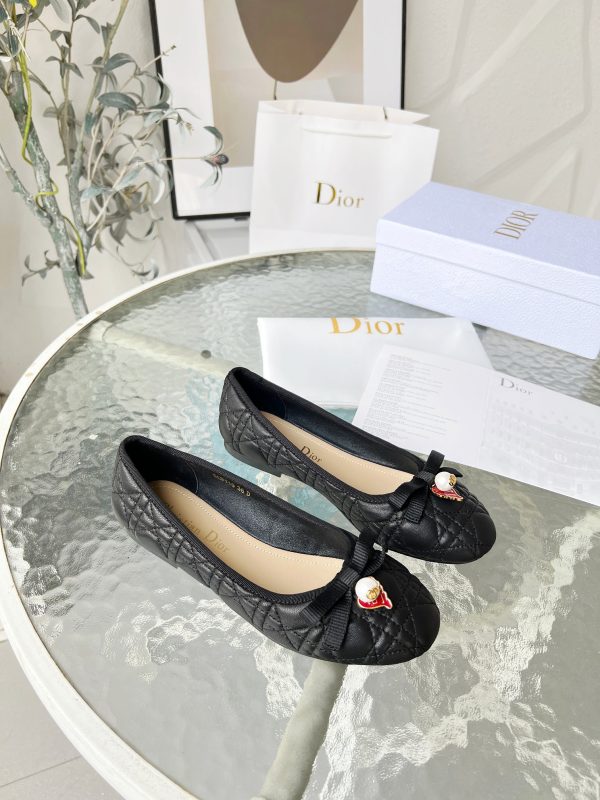 DIOR DIORAMOUR BALLET FLAT BLACK KDB918CQC S900