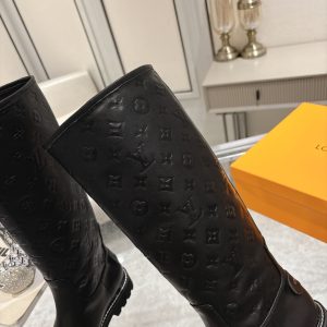 LOUIS VUITTON TERRITORY FLAT HIGH BOOT BLACK 1ADD2X