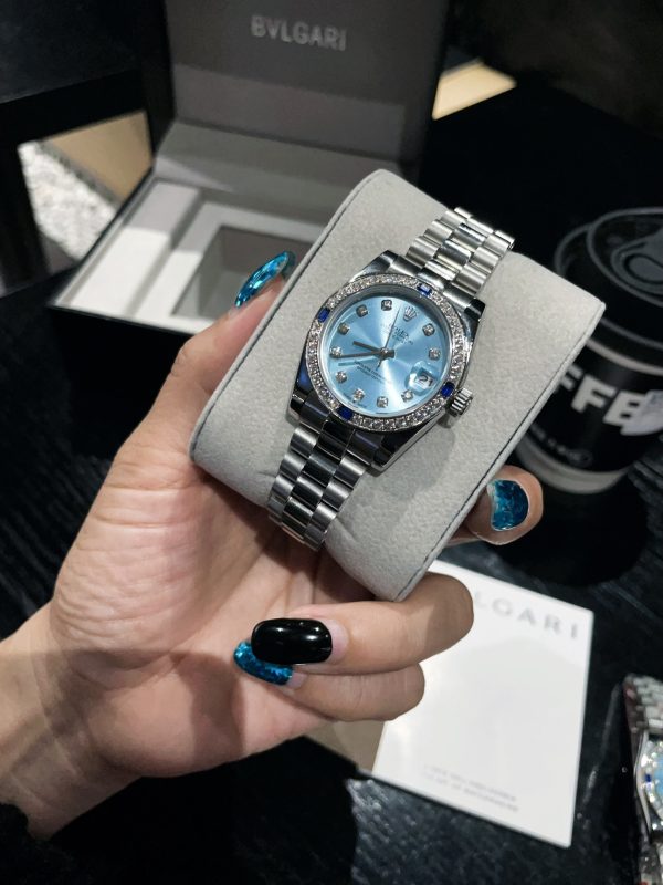 ROLEX DATEJUST WHITE GOLD ICE BLUE DIAMOND 31MM