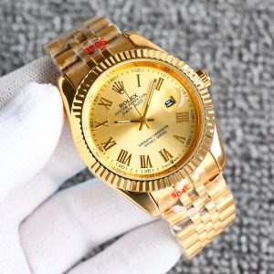 ROLEX DATEJUST ROMAN NUMERAL DIAL GOLD IN YELLOW 41MM