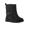 LOUIS VUITTON TERRITORY FLAT ANKLE BOOT BLACK 1ADCQ1