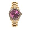 ROLEX DATEJUST DIAMOND IN GOLD WITH ICE PURPLE DIAMOND 31MM