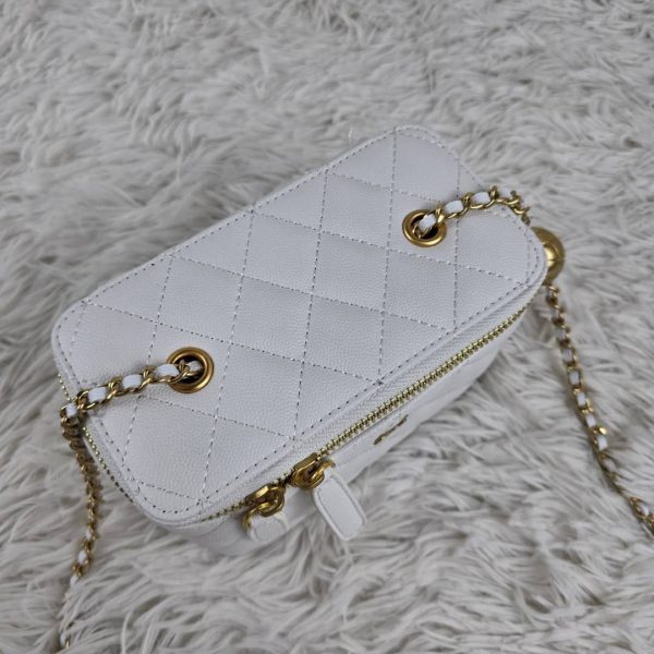 Chanel Vanity Lambskin Brushed Gold Hardware