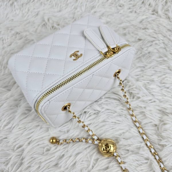 Chanel Vanity Lambskin Brushed Gold Hardware