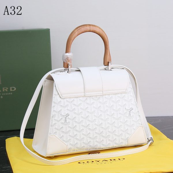 GOYARD SAIGON PM BAG WHITE 20CM