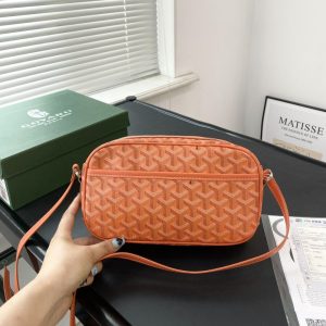 GOYARD CAP VERT BAG ORANGE 23CM