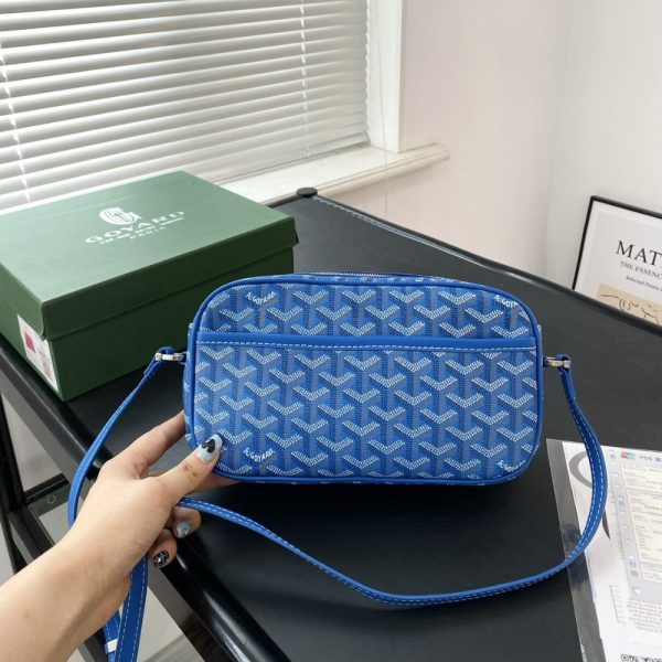 GOYARD CAP VERT BAG BLUE 23CM