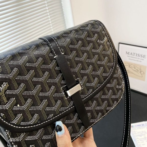 GOYARD BELVEDERE PM BAG BLACK 22CM