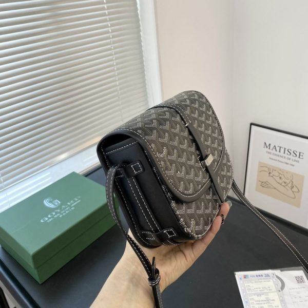 GOYARD BELVEDERE PM BAG BLACK 22CM