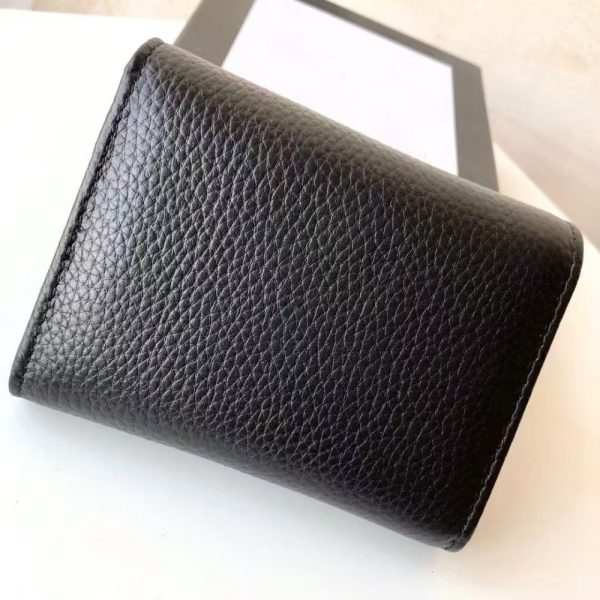 GUCCI GG MARMONT KEY WALLET BLACK 10CM 456118 CAO0G 1000