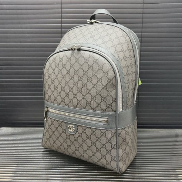 GUCCI OPHIDIA MEDIUM BACKPACK GREY 43CM 821938 FAEFH 8793