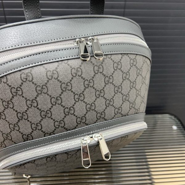 GUCCI OPHIDIA MEDIUM BACKPACK GREY 43CM 821938 FAEFH 8793