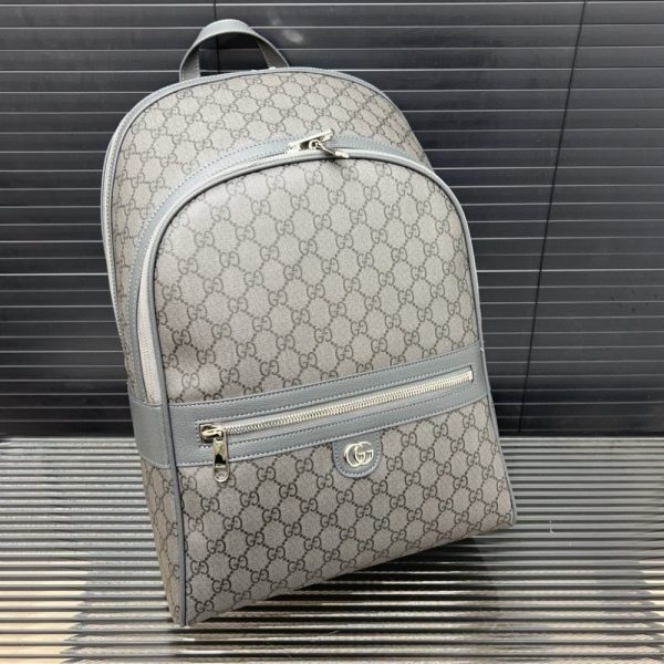 GUCCI OPHIDIA MEDIUM BACKPACK GREY 43CM 821938 FAEFH 8793