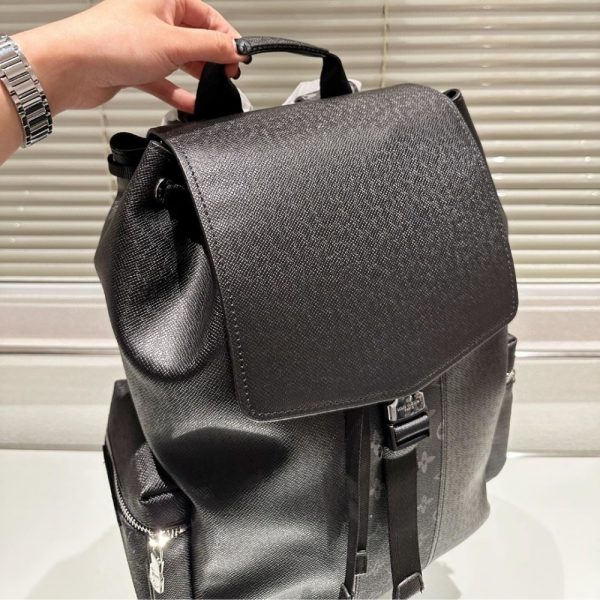 LOUIS VUITTON LV MONOGRAM TAIGARAMA OUTDOOR BACKPACK BLACK 40CM