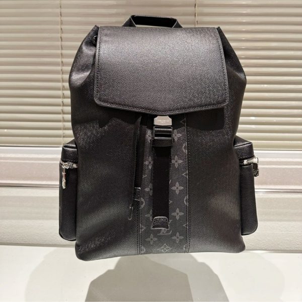 LOUIS VUITTON LV MONOGRAM TAIGARAMA OUTDOOR BACKPACK BLACK 40CM