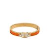 HERMES MINI CLIC CHAINE D’ANCRE BRACELET GOLD TONE WITH ORANGE H209000FV8APM