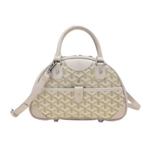 GOYARD SAINT JEANNE BAG COATED CANVAS BEIGE 27CM