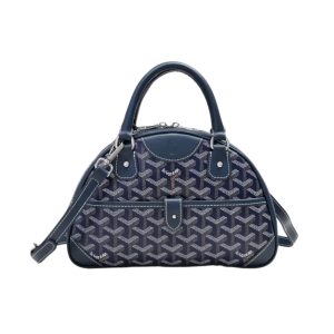 GOYARD SAINT JEANNE BAG COATED CANVAS DARK BLUE 27CM