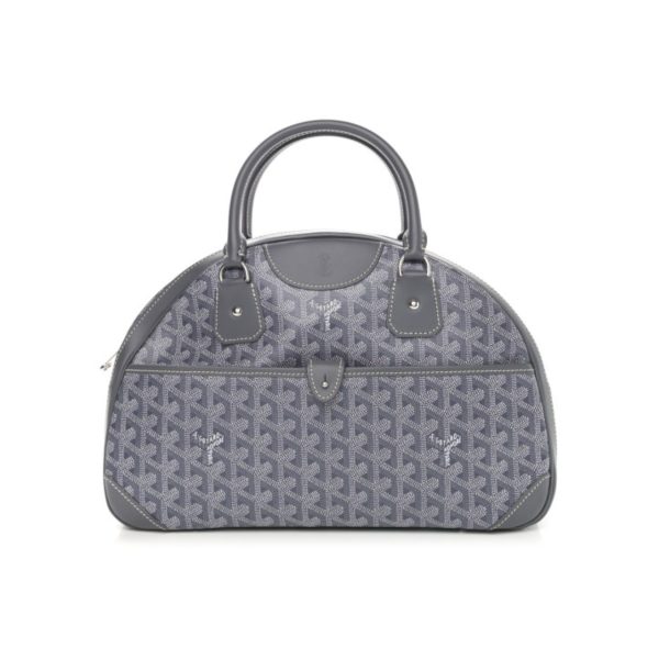 GOYARD SAINT JEANNE BAG COATED CANVAS GREY 27CM