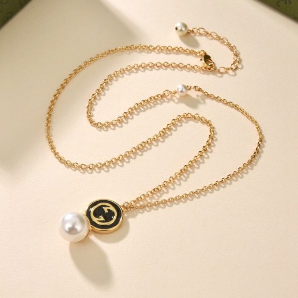 GUCCI BLONDIE PENDANT NECKLACE GOLD TONE 774620 I9757 8499