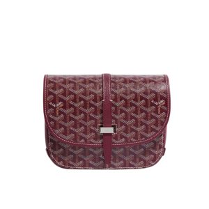 GOYARD BELVEDERE PM BAG DARK RED 22CM