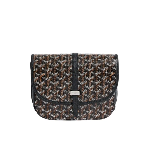 GOYARD BELVEDERE PM BAG BLACK 22CM