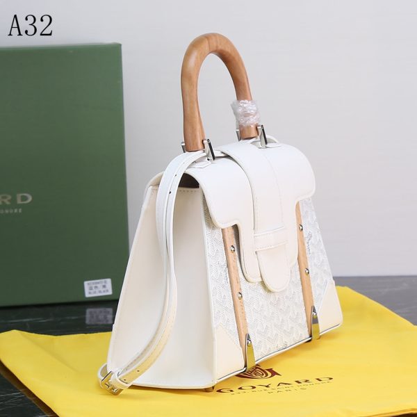 GOYARD SAIGON PM BAG WHITE 20CM