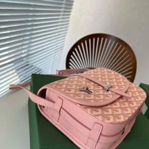 GOYARD BELVEDERE PM BAG PINK 22CM