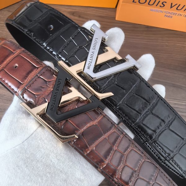 LOUIS VUITTON LV INITIALES REVERSIBLE BELT BLACK 38MM