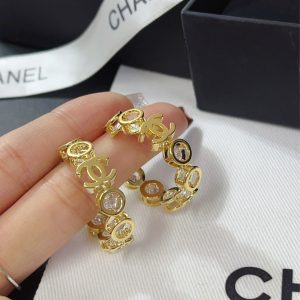 CHANEL EARRINGS CC GOLD