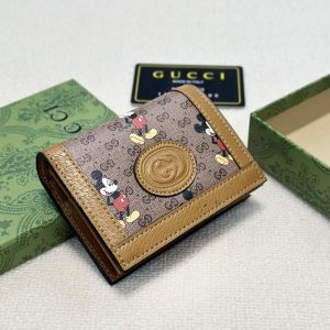 GUCCI DISNEY X GUCCI CARD CASE WALLET 11CM 602534 HWUBM 8559