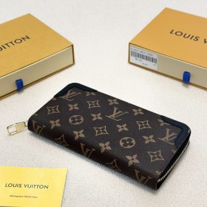 LOUIS VUITTON ZIPPY XL MONOGRAM MACASSAR BROWN 19CM M61855