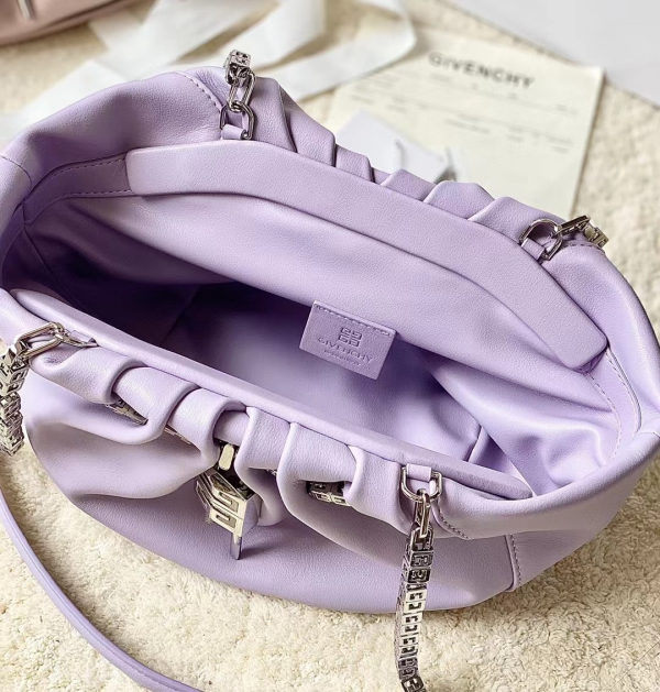 GIVENCHY SMALL KENNY BAG MAUVE FOR WOMEN 12.6IN/32CM HIGH QUALITY